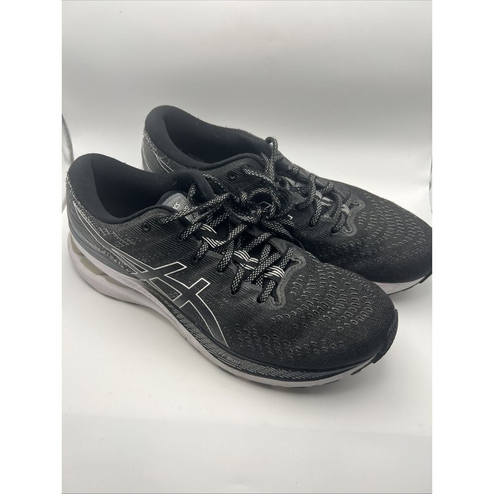 Asics Gel-Kayano 28 Black Gray Womens US Size 10 Narrow 1012B048 Running Shoes